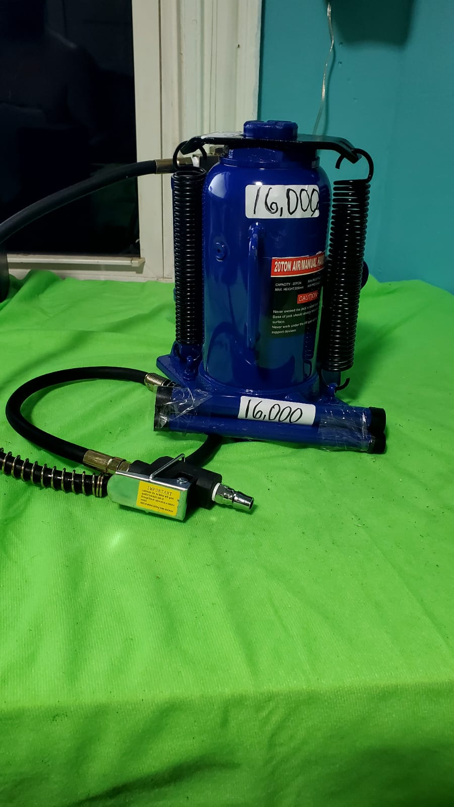 Gato Hidráulico Neumático 20 Toneladas — Aire y Manual (Nuevo)