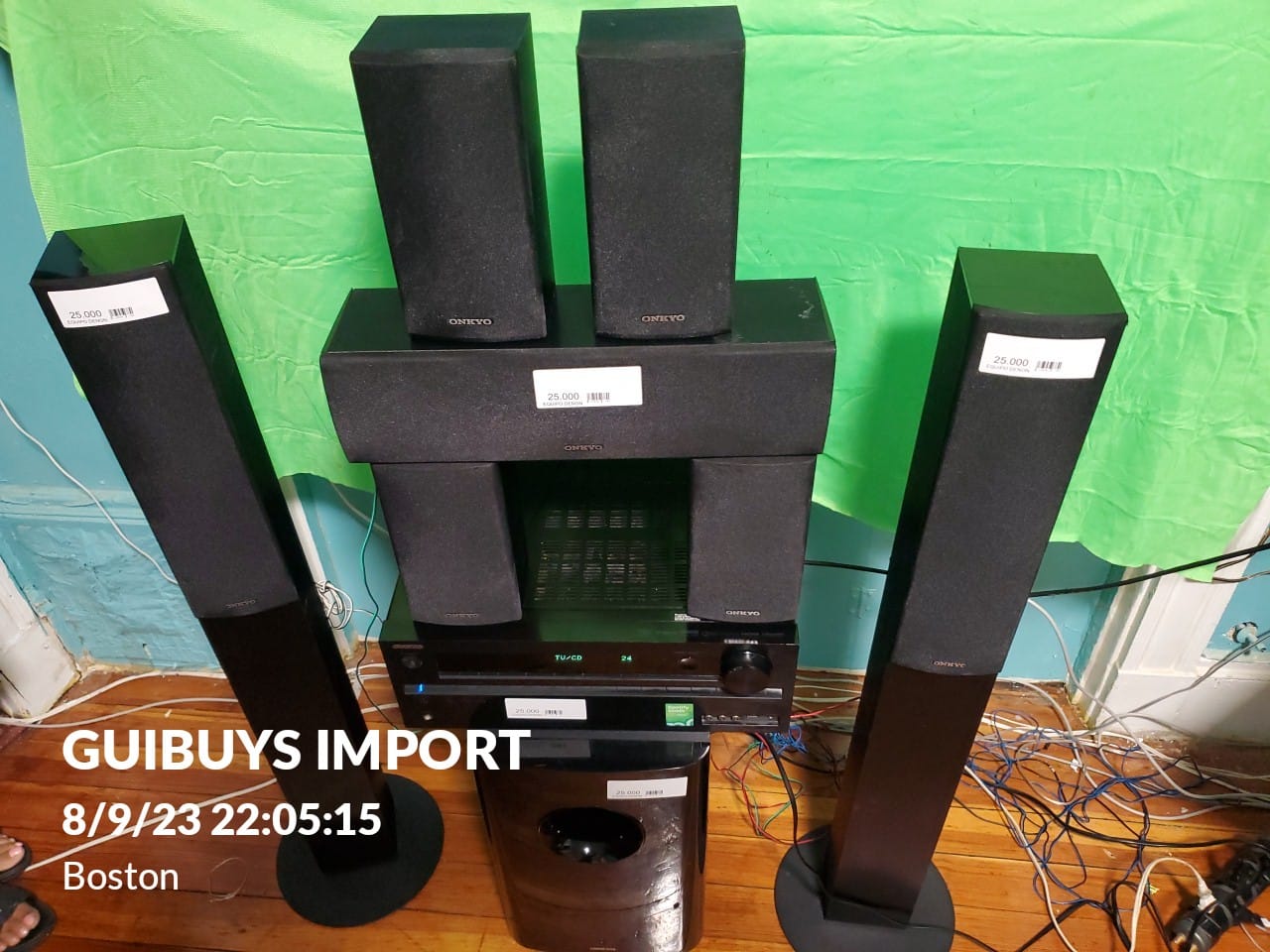 Onkyo — Sistema de teatro en casa con subwoofer (Usado)