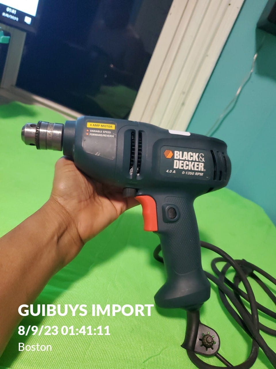 Black & Decker DR200 — Taladro de cable 4A (Usado)