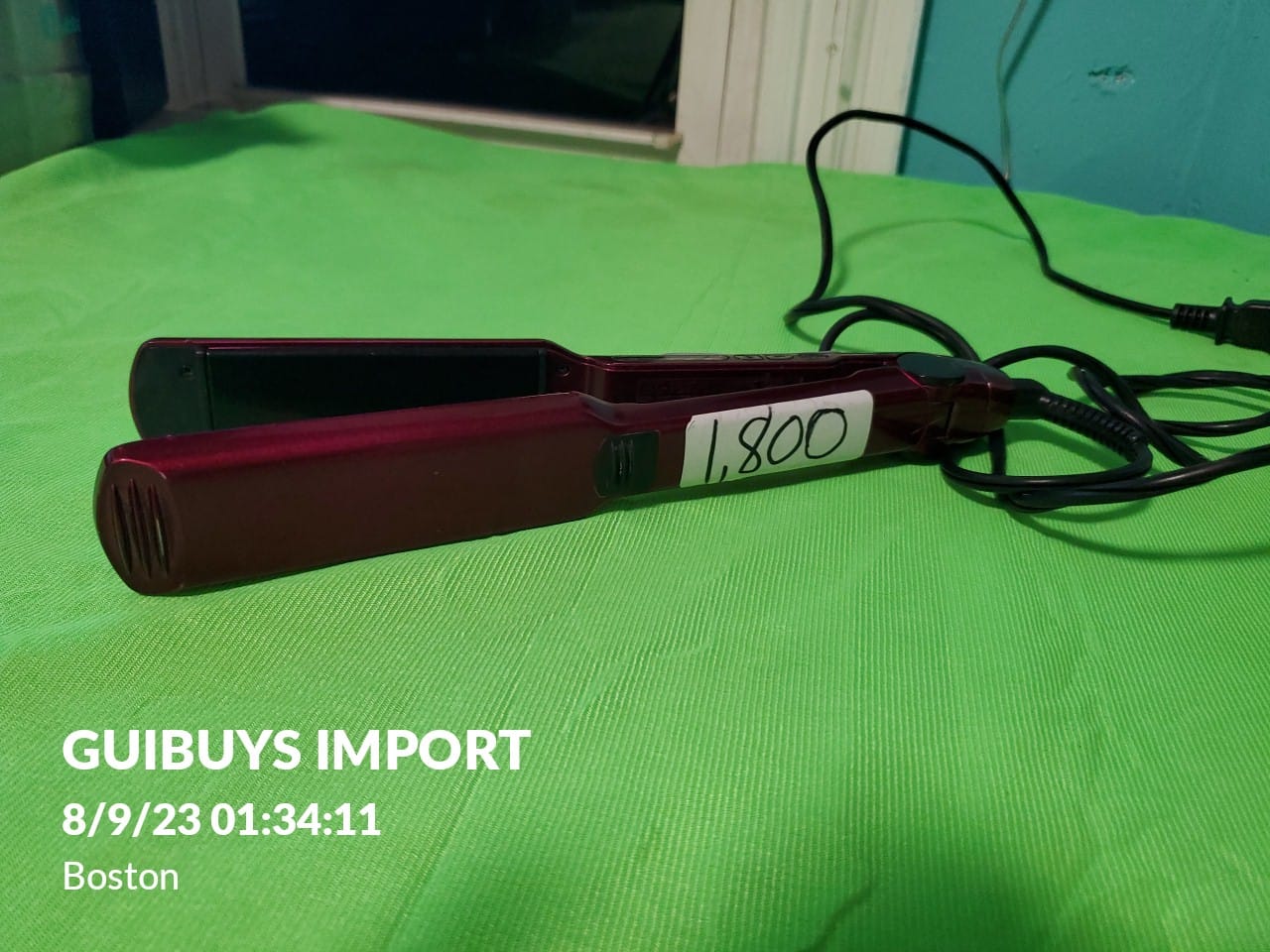 Conair InfinitiPro — Plancha de pelo color rojo (usado)